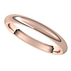 Comfort-Fit Half Round Band
