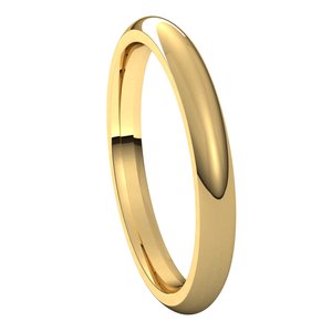 Comfort-Fit Half Round Band