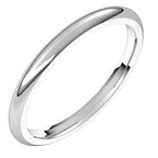 Comfort-Fit Half Round Band