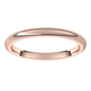 Comfort-Fit Half Round Band