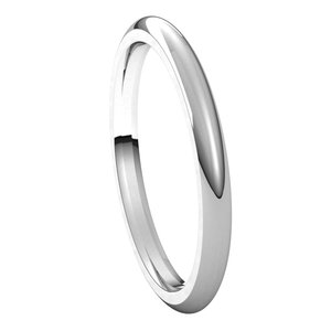 Comfort-Fit Half Round Band