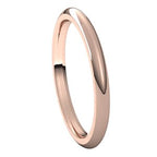 Comfort-Fit Half Round Band