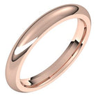 Comfort-Fit Half Round Band