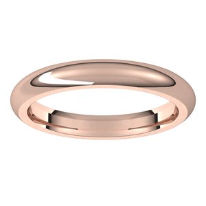 Comfort-Fit Half Round Band