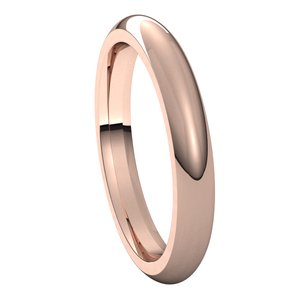 Comfort-Fit Half Round Band