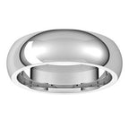 Comfort-Fit Half Round Band