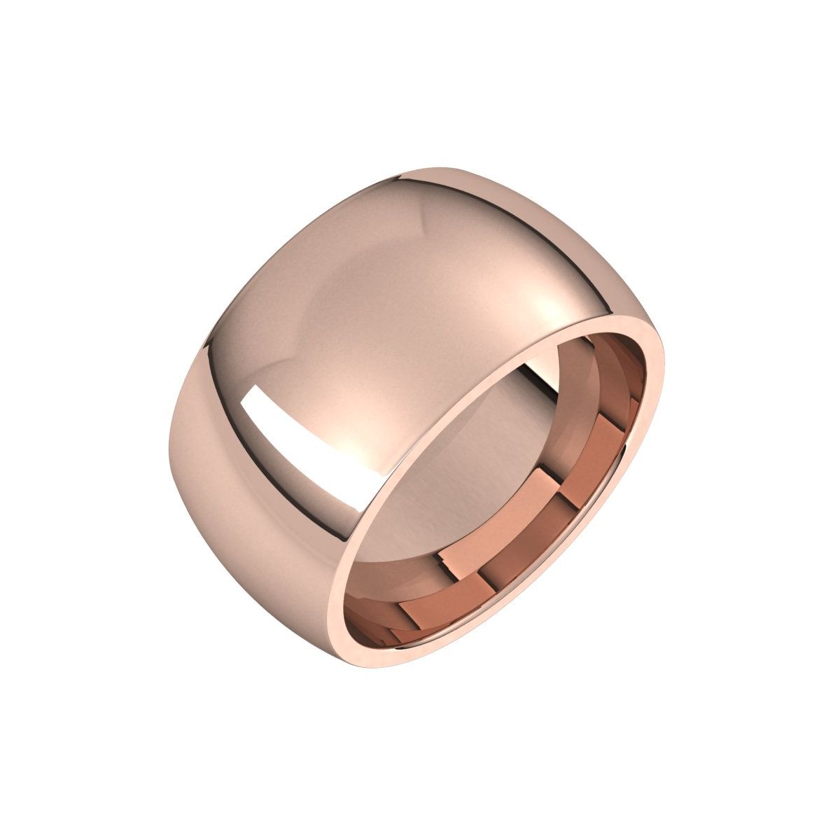 Comfort-Fit Half Round Band