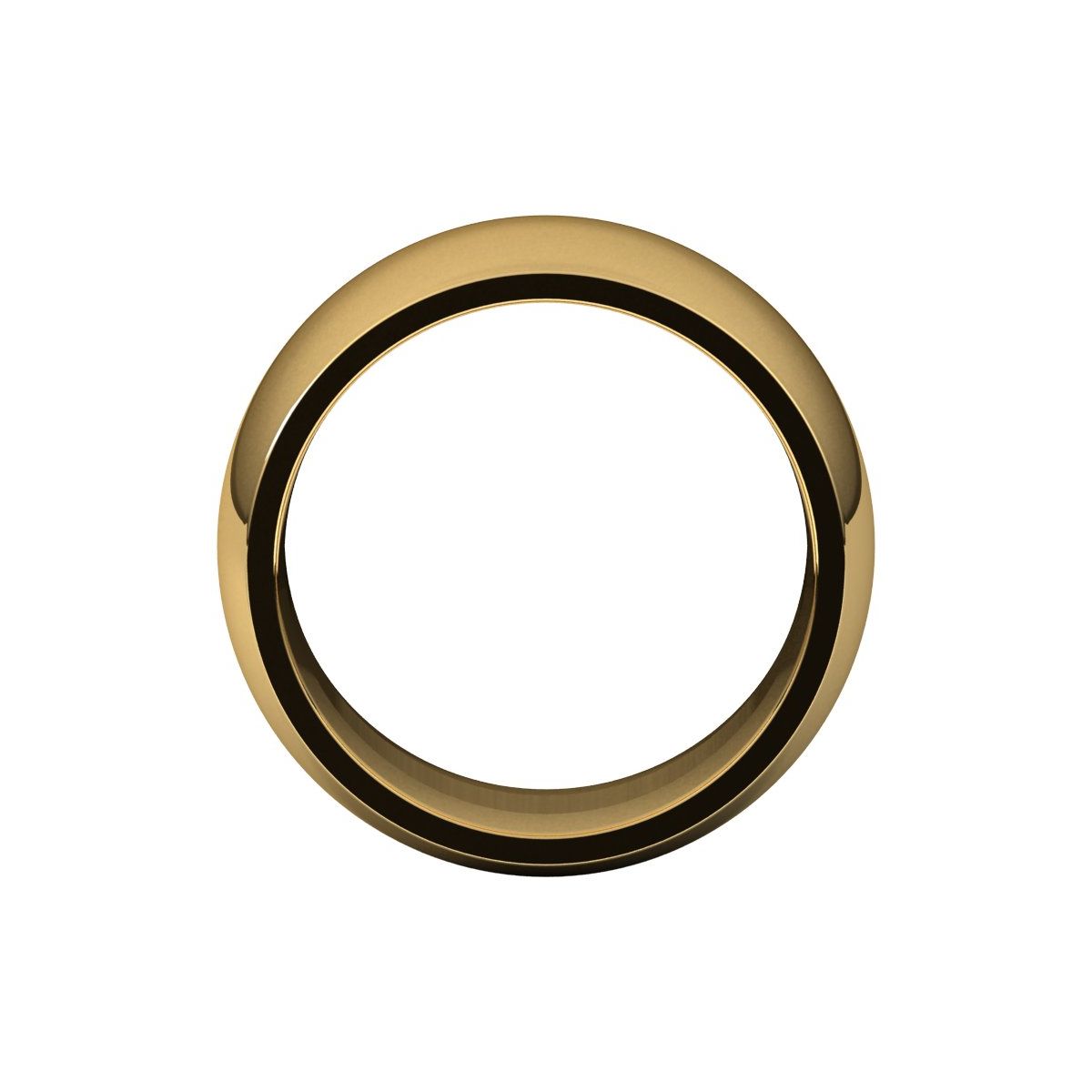 Comfort-Fit Half Round Band