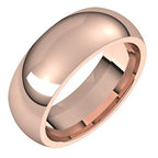 Comfort-Fit Half Round Band