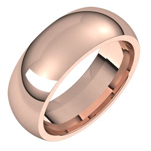 Comfort-Fit Half Round Band