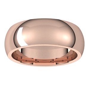 Comfort-Fit Half Round Band