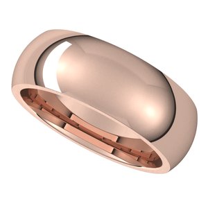 Comfort-Fit Half Round Band