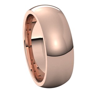Comfort-Fit Half Round Band