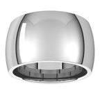 Comfort-Fit Half Round Band