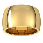 Comfort-Fit Half Round Band