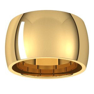 Comfort-Fit Half Round Band
