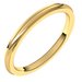 Stepped-Edge Comfort-Fit Half Round Band
