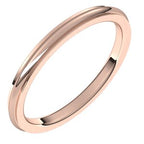 Stepped-Edge Comfort-Fit Half Round Band