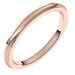 Stepped-Edge Comfort-Fit Half Round Band