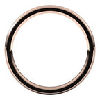 Stepped-Edge Comfort-Fit Half Round Band