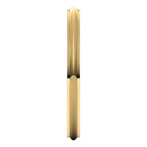 Stepped-Edge Comfort-Fit Half Round Band