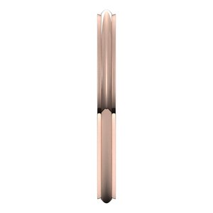 Stepped-Edge Comfort-Fit Half Round Band