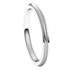 Stepped-Edge Comfort-Fit Half Round Band