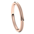 Stepped-Edge Comfort-Fit Half Round Band
