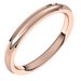 Stepped-Edge Comfort-Fit Half Round Band