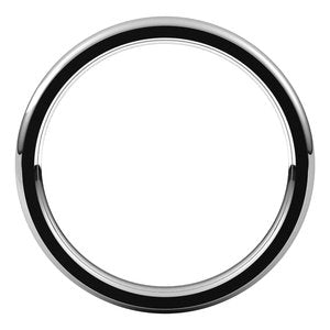 Stepped-Edge Comfort-Fit Half Round Band
