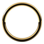 Stepped-Edge Comfort-Fit Half Round Band