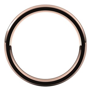 Stepped-Edge Comfort-Fit Half Round Band