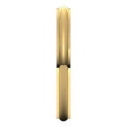 Stepped-Edge Comfort-Fit Half Round Band