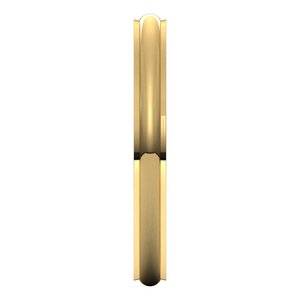 Stepped-Edge Comfort-Fit Half Round Band