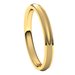 Stepped-Edge Comfort-Fit Half Round Band