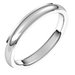 Stepped-Edge Comfort-Fit Half Round Band
