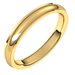 Stepped-Edge Comfort-Fit Half Round Band