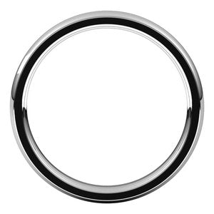 Stepped-Edge Comfort-Fit Half Round Band
