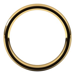 Stepped-Edge Comfort-Fit Half Round Band