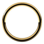Stepped-Edge Comfort-Fit Half Round Band