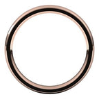 Stepped-Edge Comfort-Fit Half Round Band