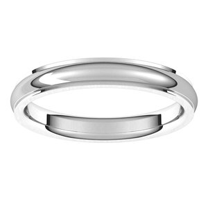 Stepped-Edge Comfort-Fit Half Round Band