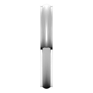 Stepped-Edge Comfort-Fit Half Round Band