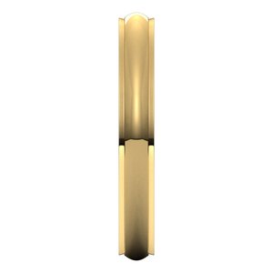 Stepped-Edge Comfort-Fit Half Round Band