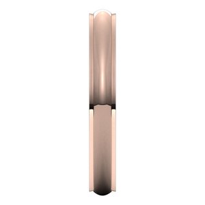 Stepped-Edge Comfort-Fit Half Round Band
