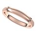 Stepped-Edge Comfort-Fit Half Round Band
