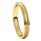 Stepped-Edge Comfort-Fit Half Round Band