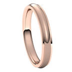 Stepped-Edge Comfort-Fit Half Round Band