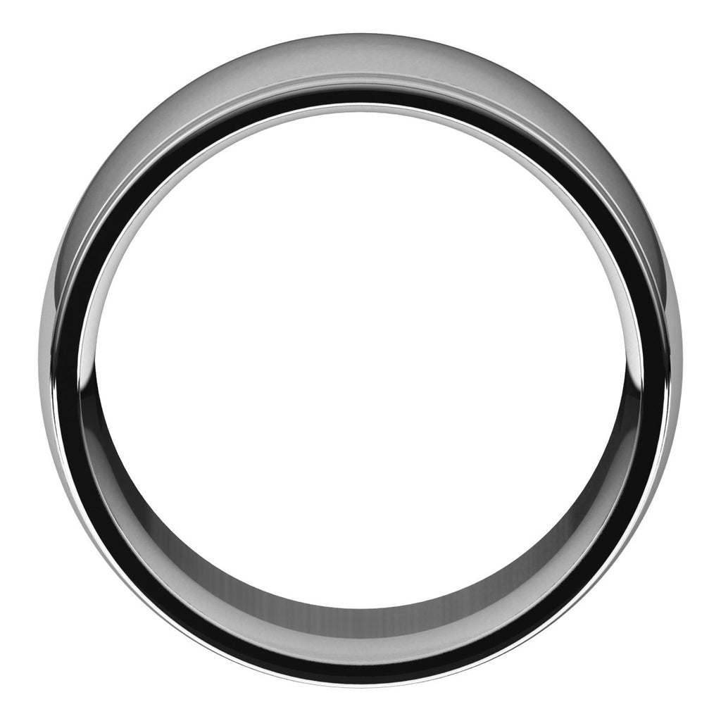 Stepped-Edge Comfort-Fit Half Round Band