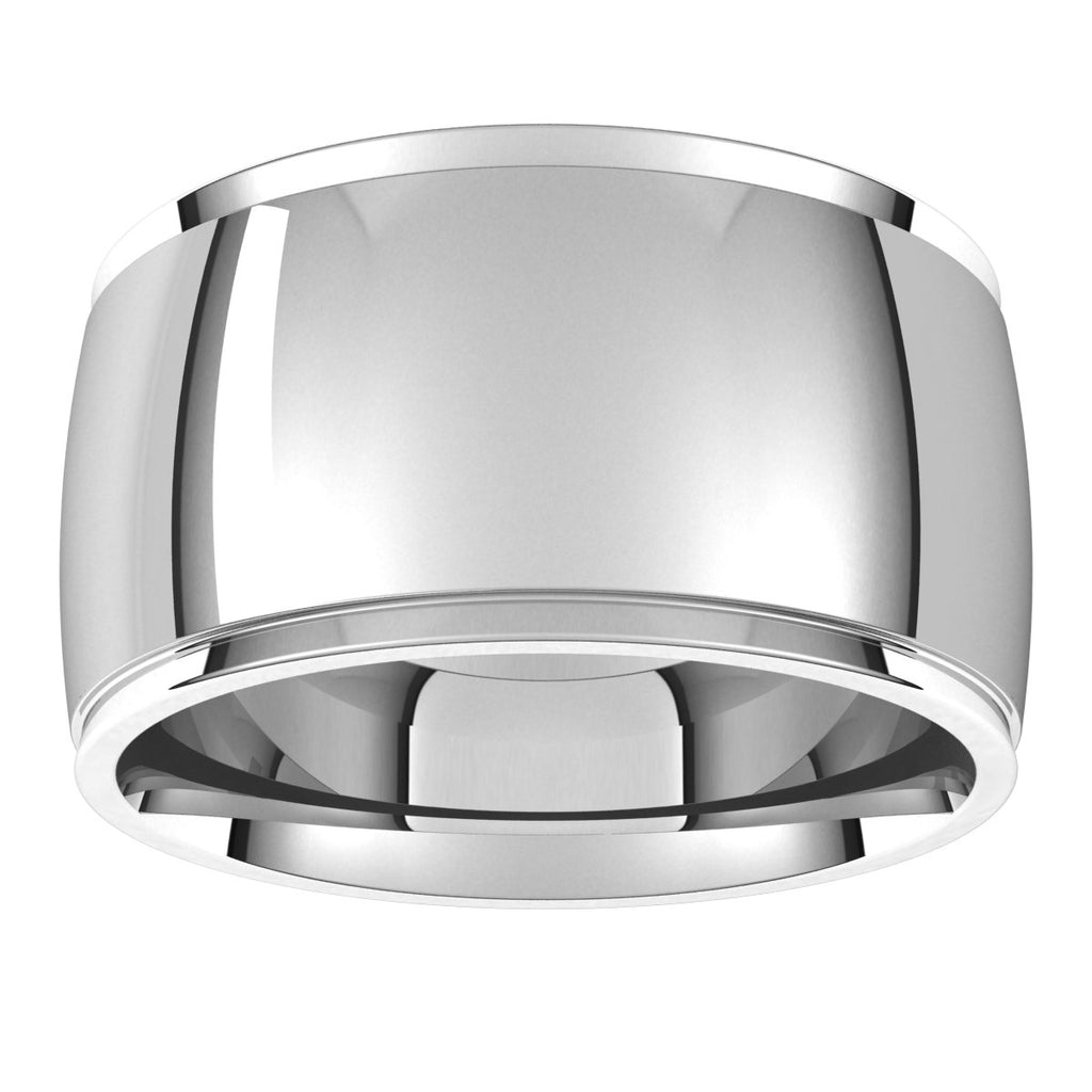Stepped-Edge Comfort-Fit Half Round Band